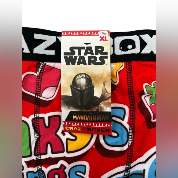 NWT Star Wars Christmas Mens Underwear Briefs Crazy Boxer Mandalorian XL Pack 2 - Picture 4 of 5